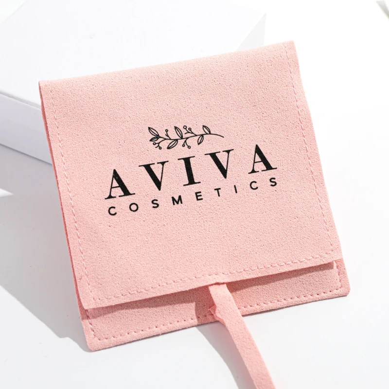 

Luxury Jewelry packaging pouch pink packaging pouch, Custom