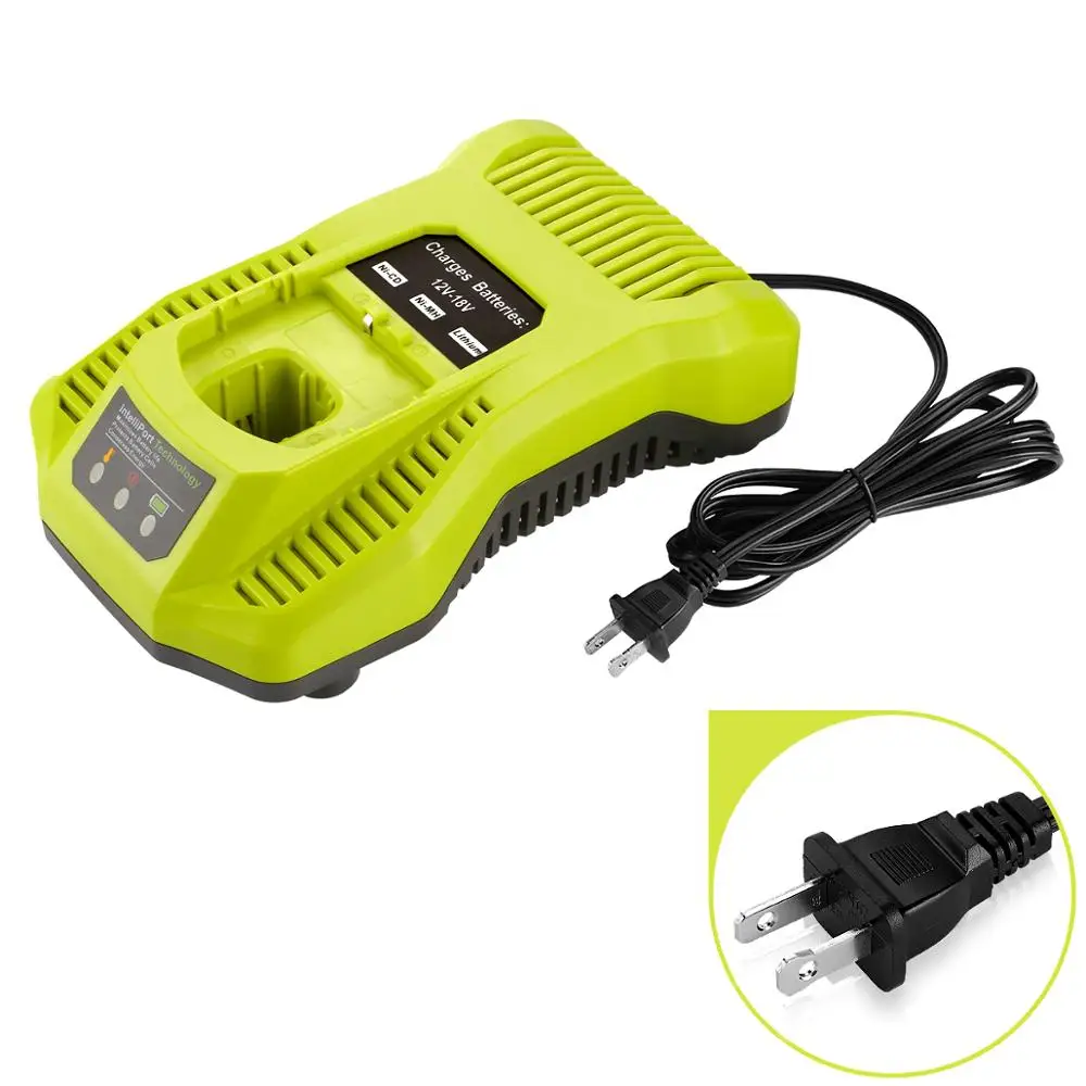 

New Replacement charger P117 P118 Compatible with Ryobi 12V 18V One Plus NiCd NiMh Lithium Battery P103 P105 P107 P108, Green