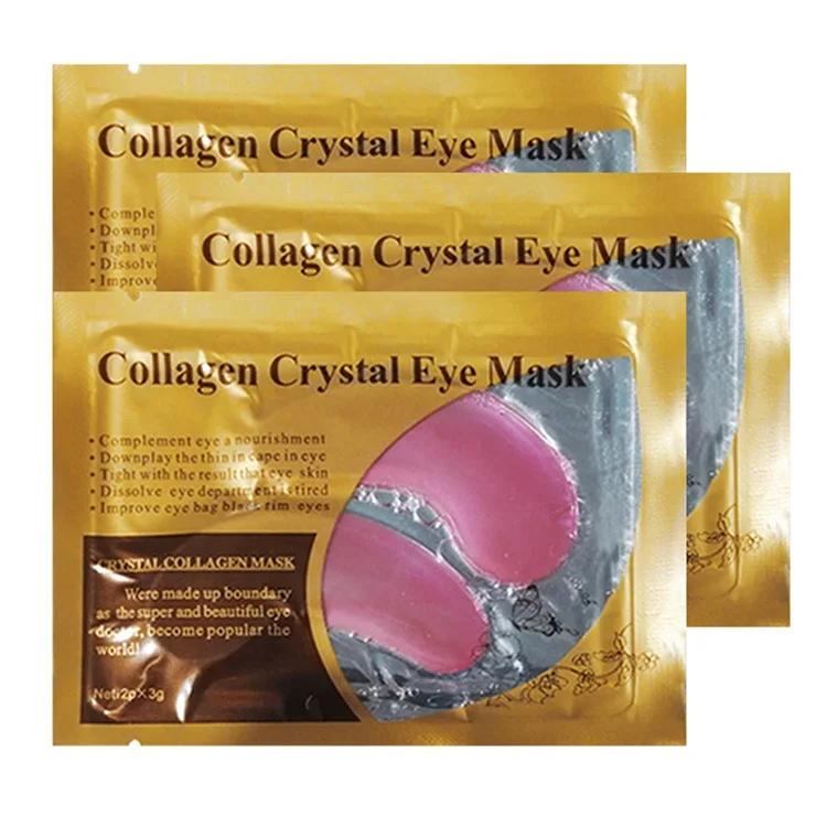 

Private Label amazon hot Gold Anti-aging Pure Gold Collagen Eye Mask, Gold,white,black,red wine