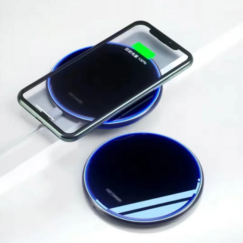 

Smart Mobile Wireless Station Phone Charger Pad Qi Wireless Fast Charger for Android IOS