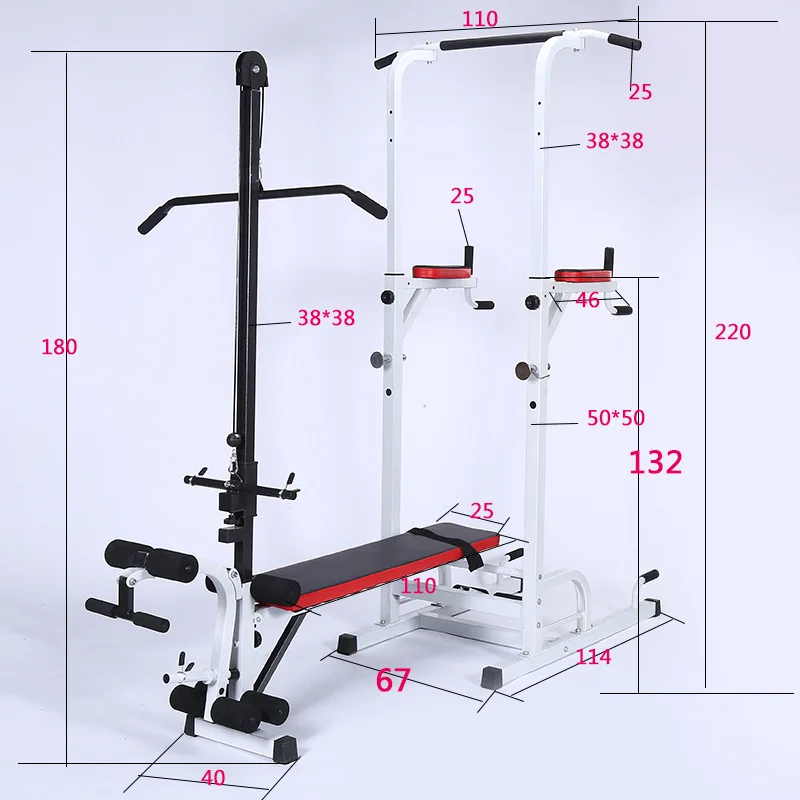 
Multi Strength Fitness Equipment Large Comprehensive Gym Equipment Integrated Gym Trainer For Three Station 