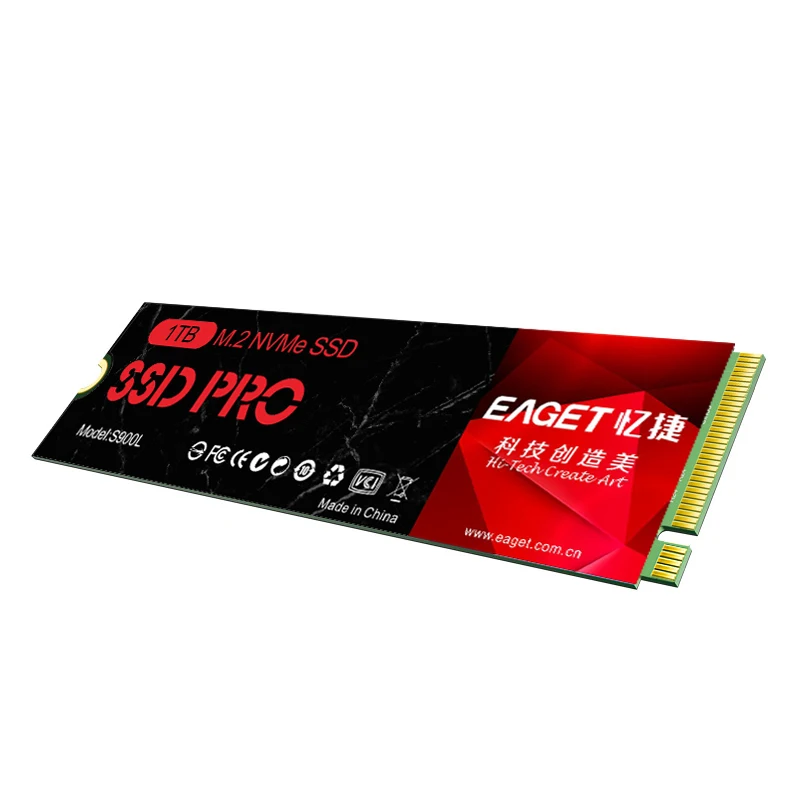 

EAGET S900L M2 PCIe NVMe M.2 2280mm SSD for Laptop Desktop Hard Drive HDD Internal 128GB/256GB/512GB/1TB