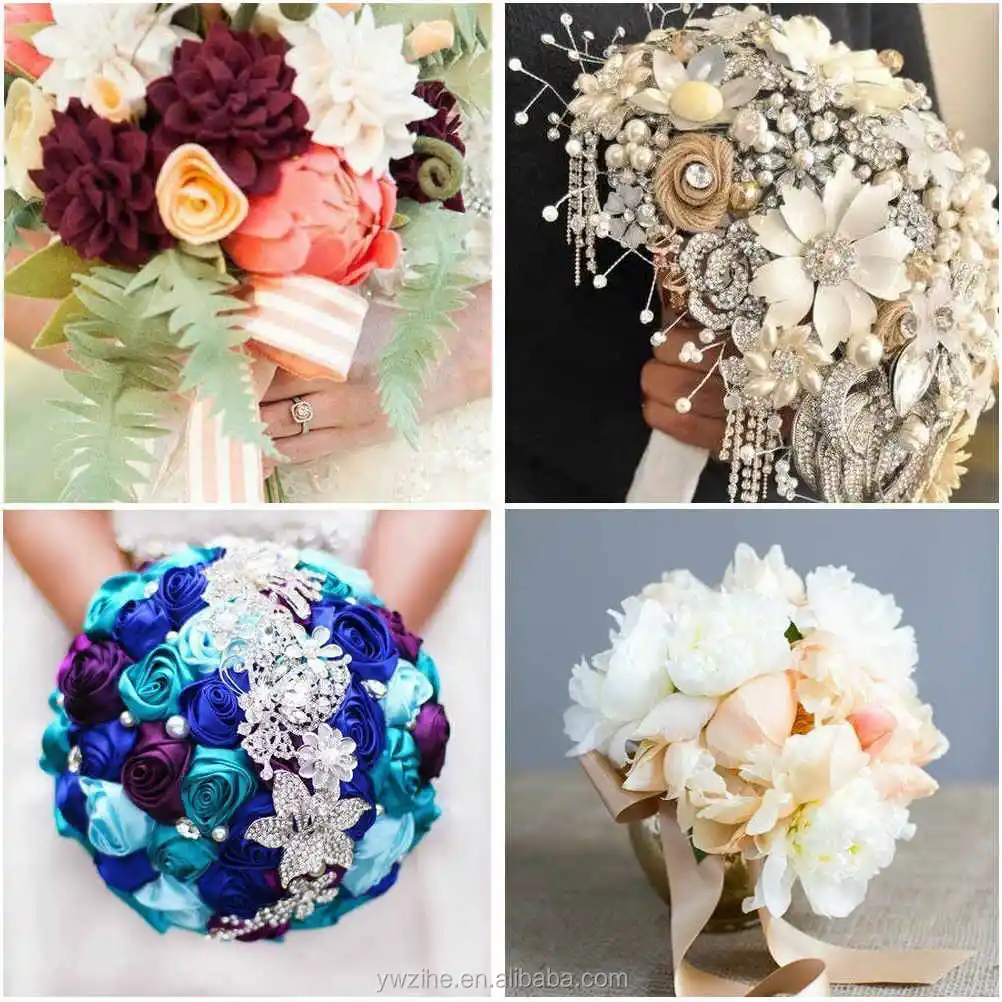 Wedding Flower Holder DIY Wedding Accessories Bridal Floral Foam Bouquet Handle 
