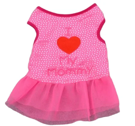 

Manufacturer Wholesale Cheap Dog Pink Summer Dress Pet dresses clothes Dog