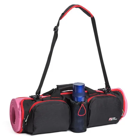 

Custom Sports Fitness Tote Strap Waterproof Canvas Gym Yoga Tote Bag Yoga Mat Bag With Pocket, Red,yellow,blue.