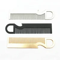 

Popular custom Bottle Opener Small Metal Hair Comb