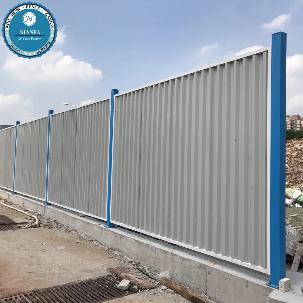 

National standard high quality container plate iron sheet privacy fence, White
