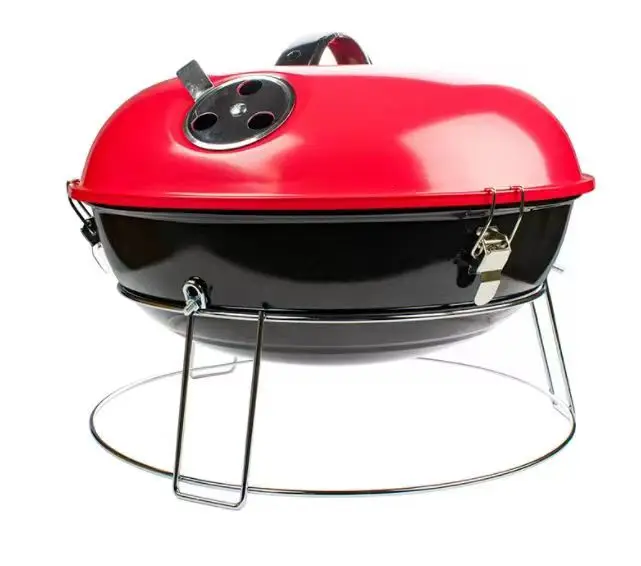 

BBQ Folding Campfire Grill Lieber Camping Fire Pit Portable Over Fire Camp Grill Outdoor Wood Stove Burner, Red