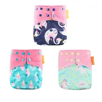 

Happyflute Factory Wholesale OEM Service Adult Baby Diapers Adjustable Reusable Nappies
