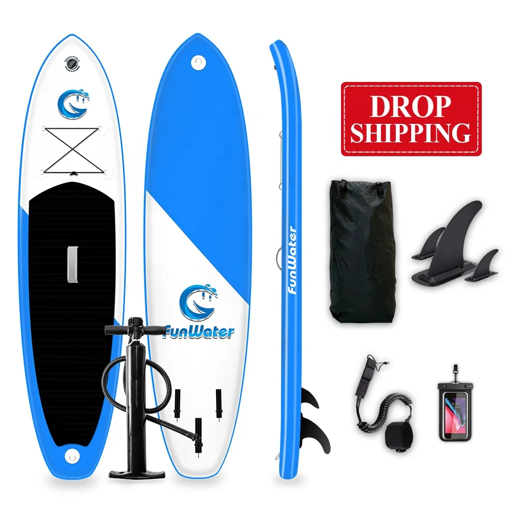 

FUNWATER Drop Shipping Delivery Within 7 Days sup inflatable board surf equipment board for surf inflatable stand up paddleboard