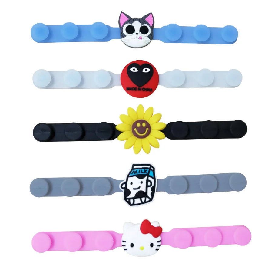 Cartoon Design Kid Size Ear Protector PVC Strap Extender Ear Belt Anti-pain Ear Saver Band Loop Buckle for Children Students