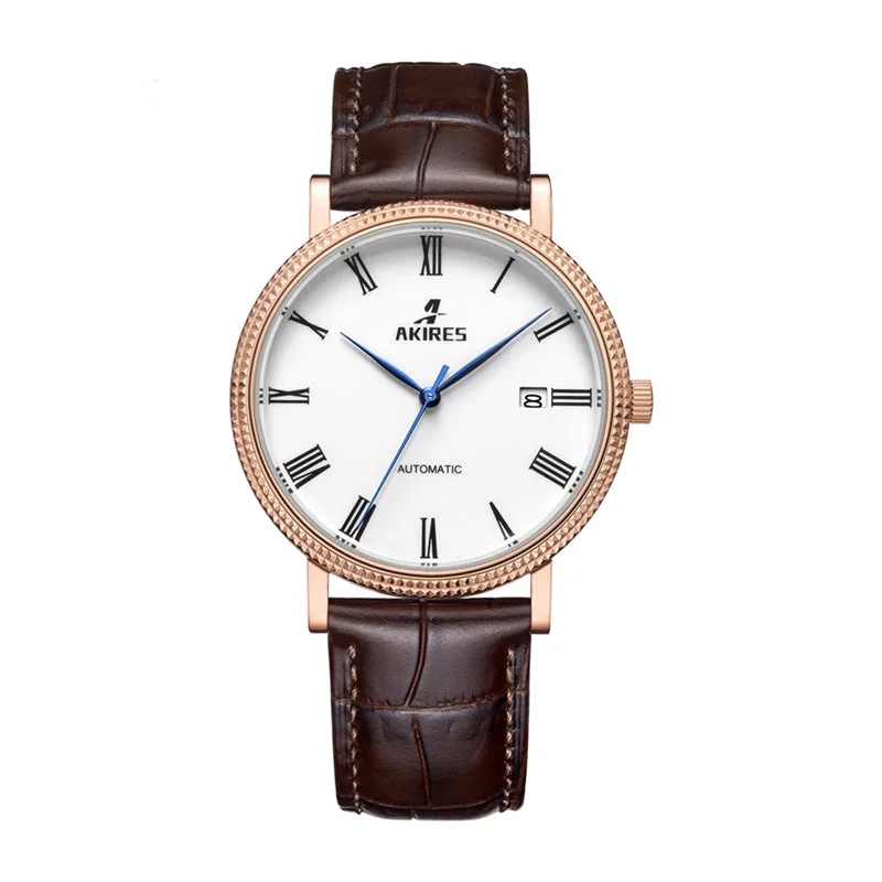 

AKIRES GM3001 Luxury Brand Men Mechanical Wristwatch Gold Bezel Design Japan MIYOTA Movt Stainless Steel Automatic Watch
