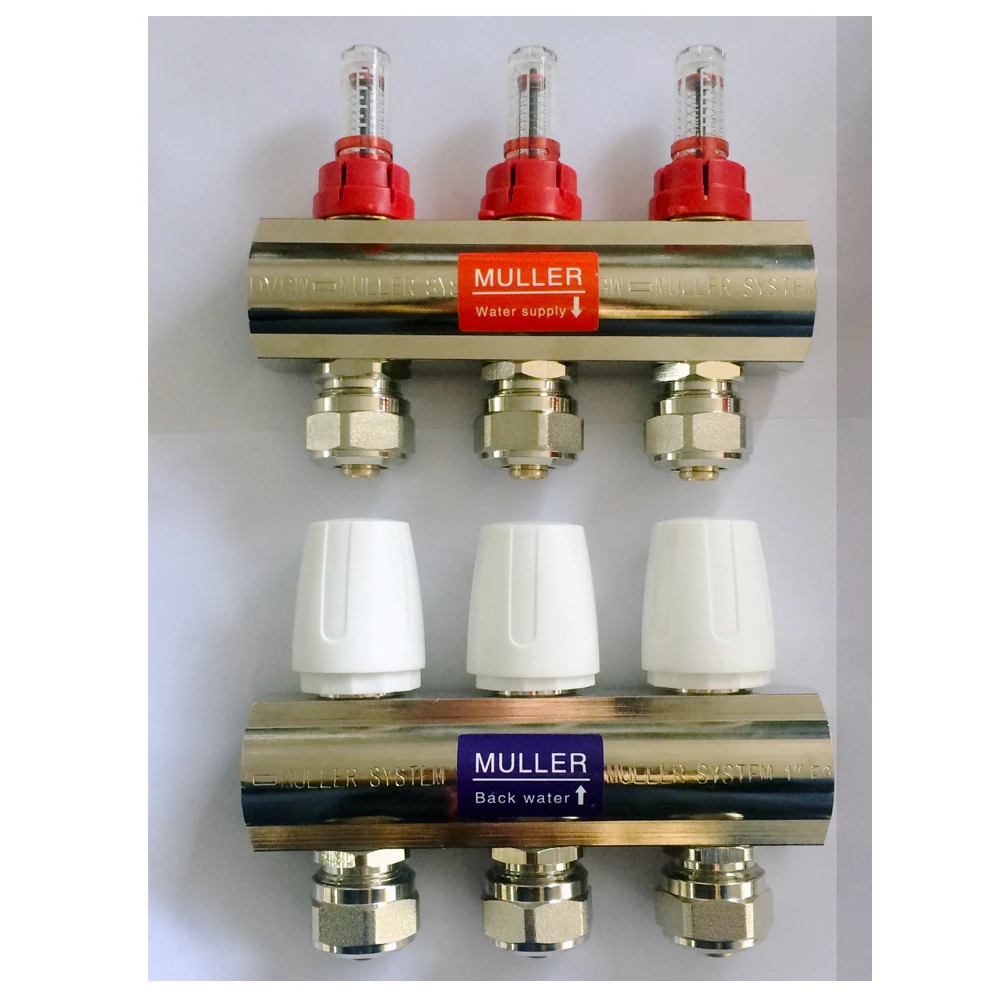 G1" Brass Material Underfloor Heating Manifold - Buy Manifolds,Floor ...