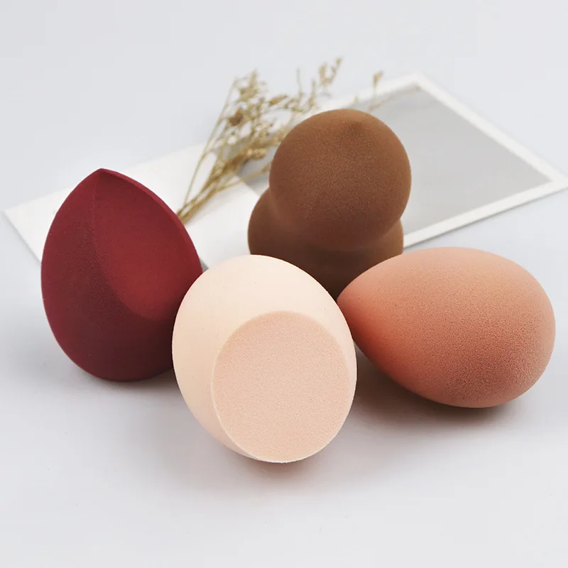 

Wholesale beauty cosmetic teardrop cutting latex free makeup sponge blender Latex Free