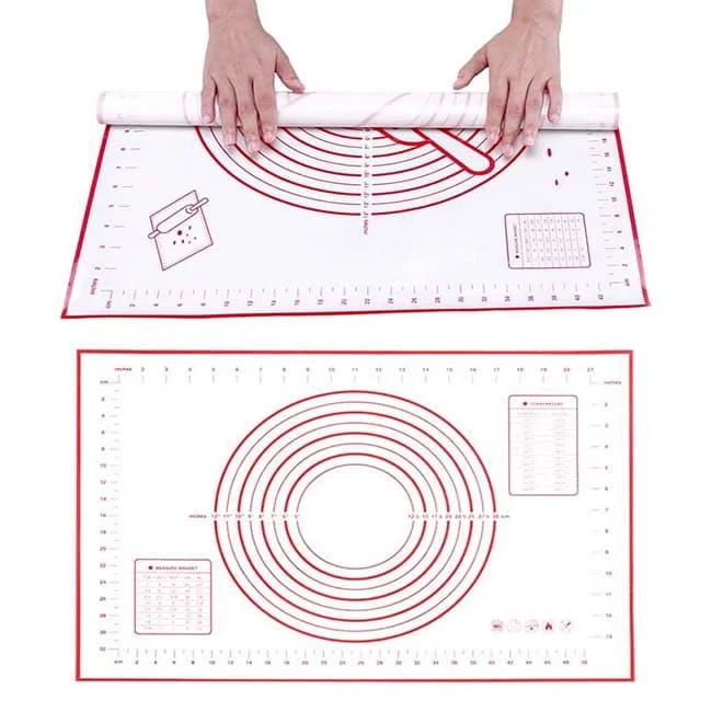 

Silicone Baking Mat with Measurements for Knead Dough Rolling Make Pastry and Fondant, Custom color