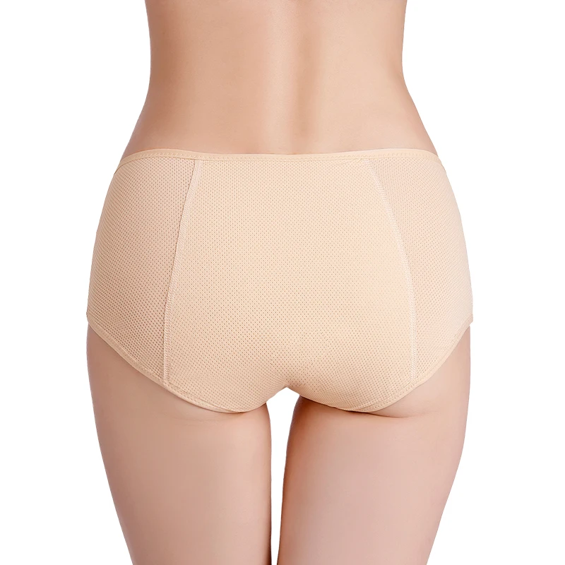 
Breathable Women Period Safety Warm Tummy Underwear Three Layer Physiological Panties Girls Menstrual Panties 