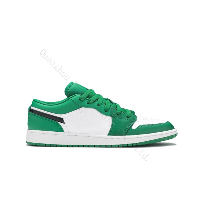 

Jardon 1 white and green low men's women's fashion casual sports basketball running zapatillas shoes sneaker