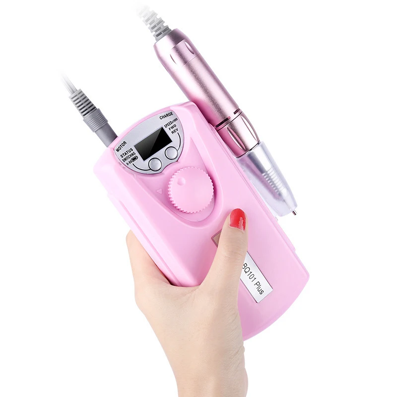 

Hot sale professional portable 30000RPM rechargeable electric nail drill machine With nail drill bits set