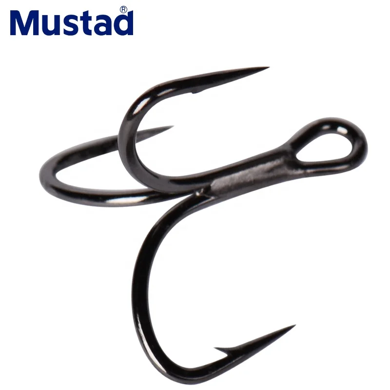 

Fishing Tackle High Carbon Steel anzol pesca Mustad TG76 Treble Hook, As picture