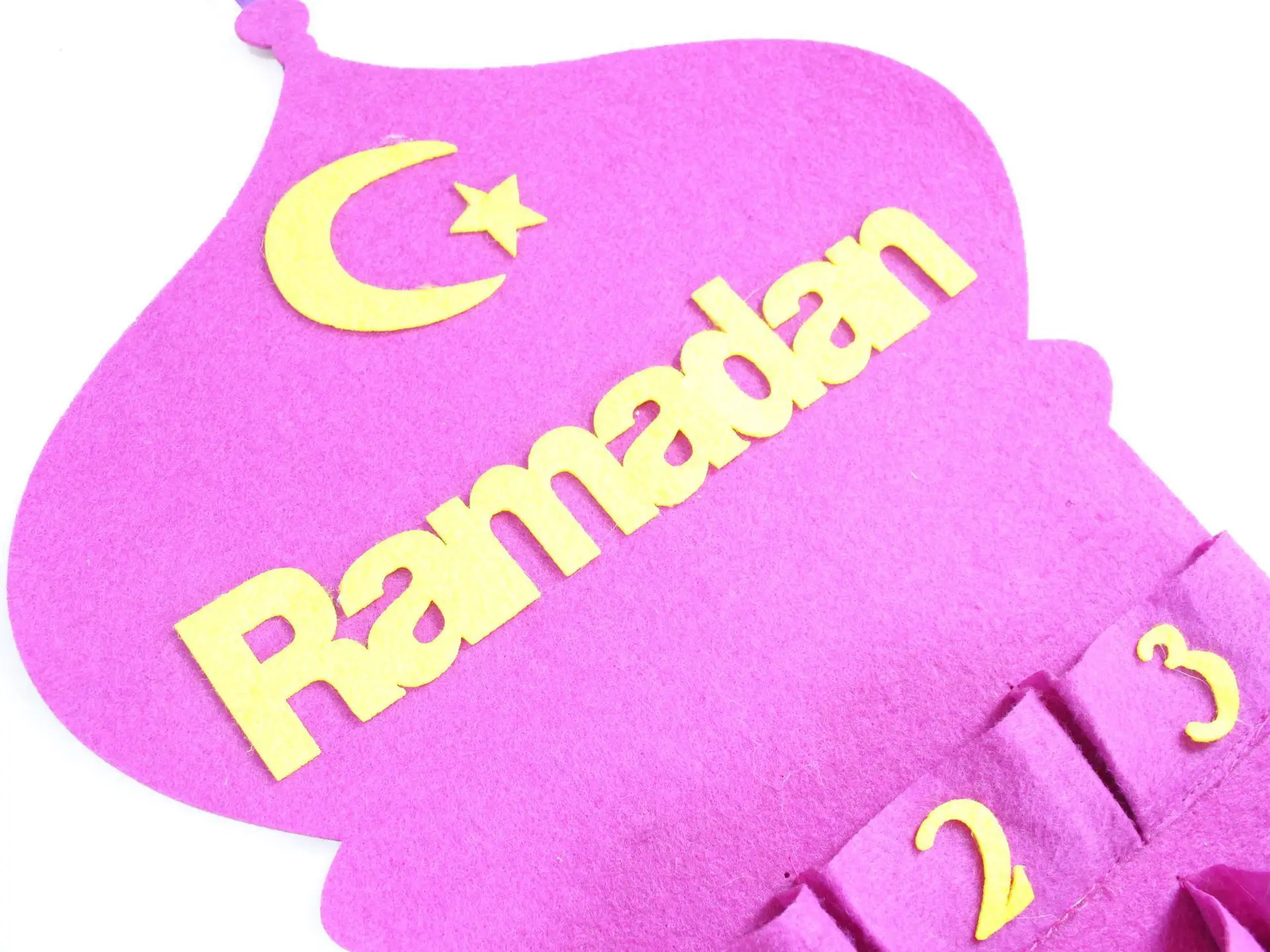 Hot Sale Custom Felt Eid Mubarak Calendar Festival Calendar Eid 