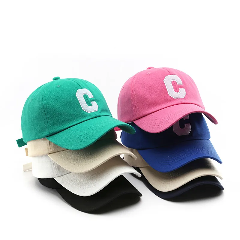 

Free shipping wholesale unisex fashion trend vintage large C letter embroidery outdoor visor casual baseball cap