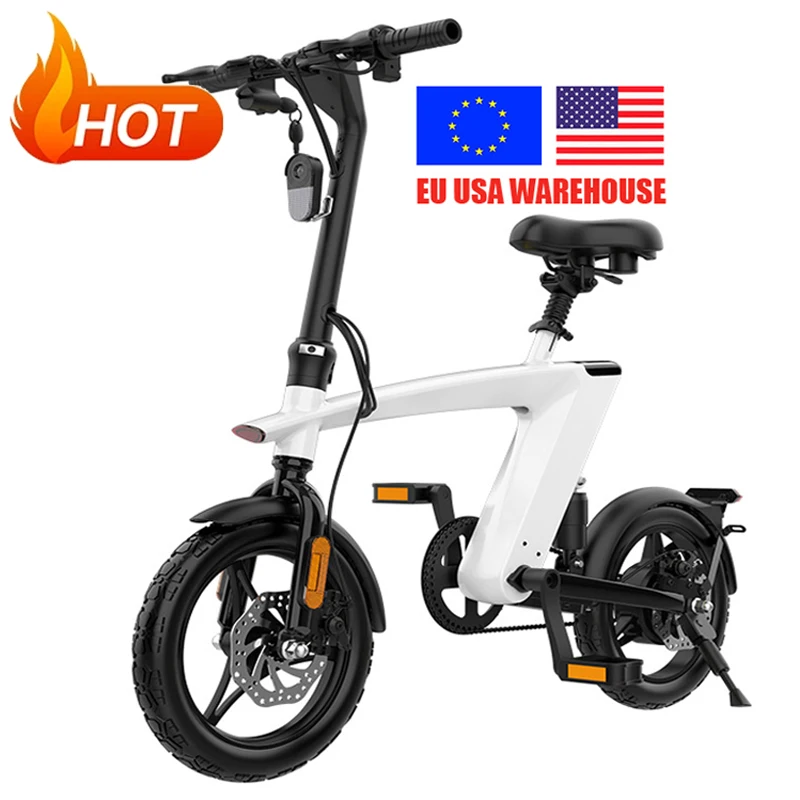 

EU USA warehouse hx h1 14 Inch Air Wheel 55 KM Max Range road folding bike mini City ebike full suspension fatbike e-bike