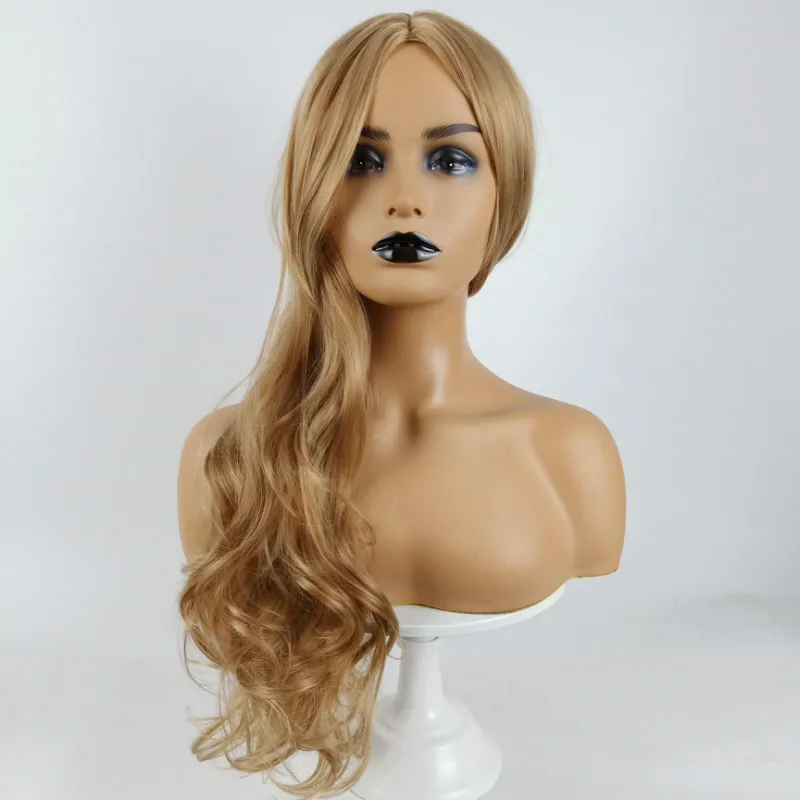 

Dropshipping Wigs Gradient Wig Women's Long Curly Hair Human Hair Machine Made Wig