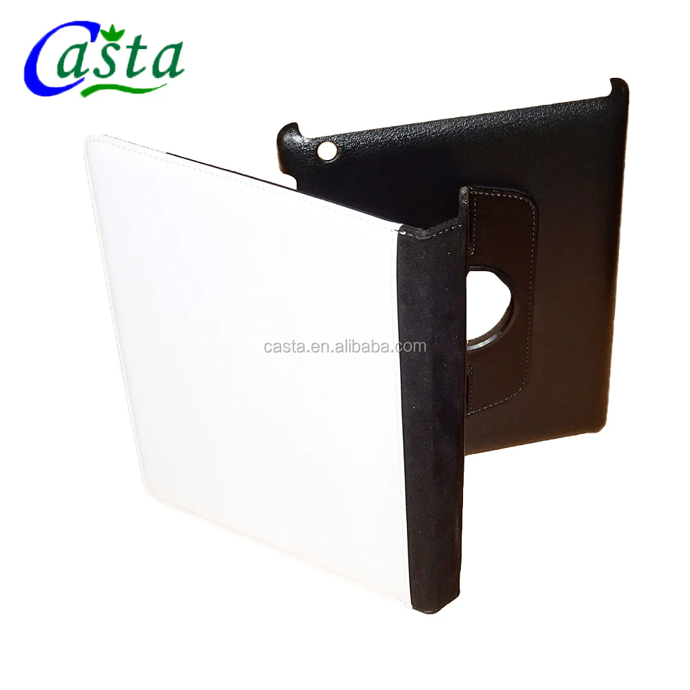 

Factory direct computer set Custom Blank sublimation Swivel Stand 360 degrees to the Tablet PC case For Apple iPad Air