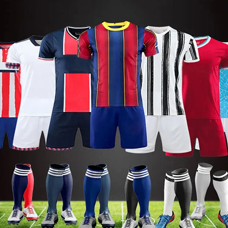 

Factory Wholesale Custom Football Sport Wear Shirt Tracksuit Adult Soccer Jersey Clothes Men Women Training Uniforms Set