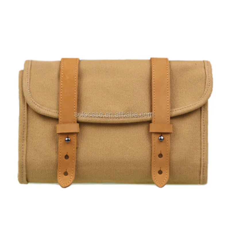 Waxed Canvas Cable Organizer Bag