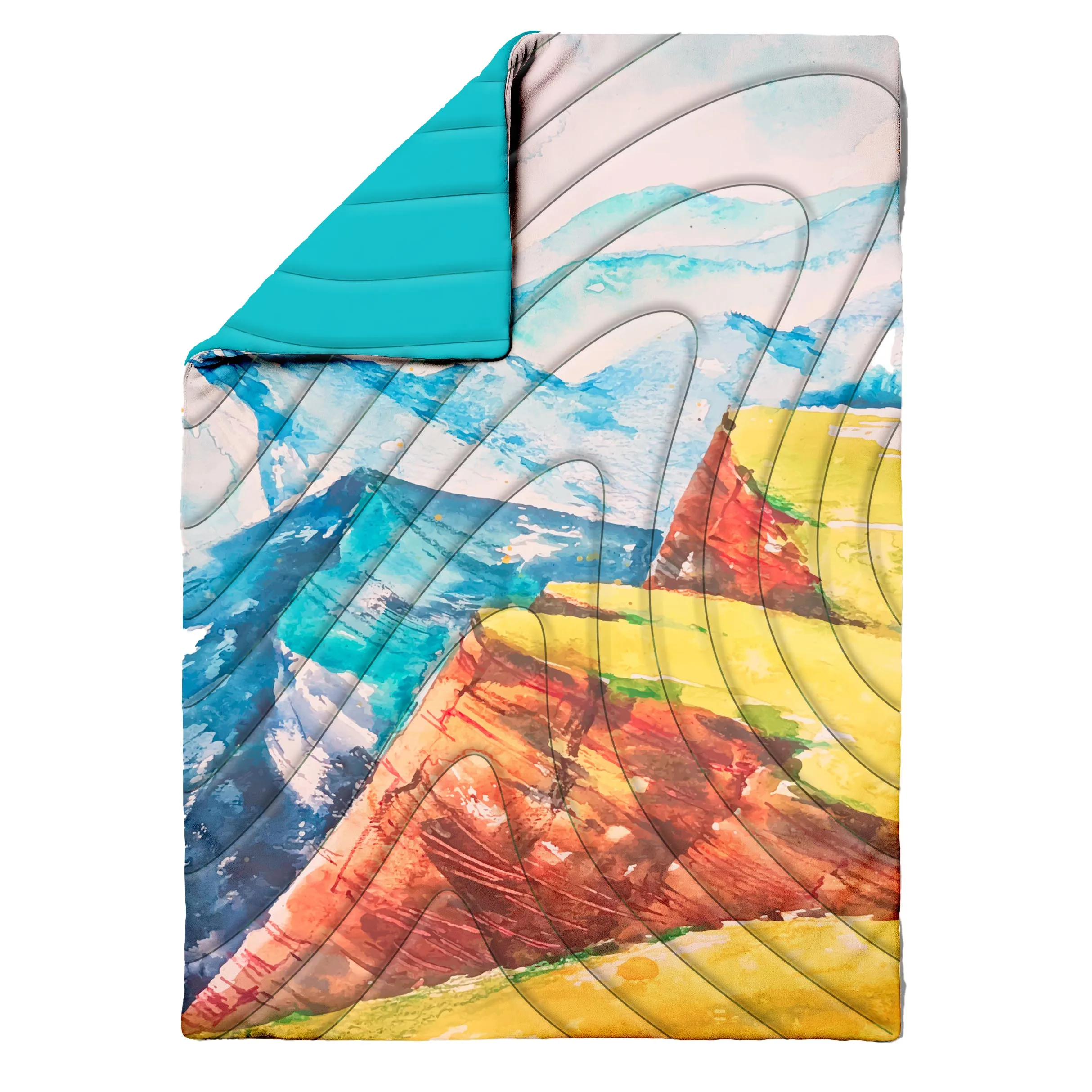 

New Arrivals Recycled Outdoor Down Puffy Camping Blanket Quilt, Customized