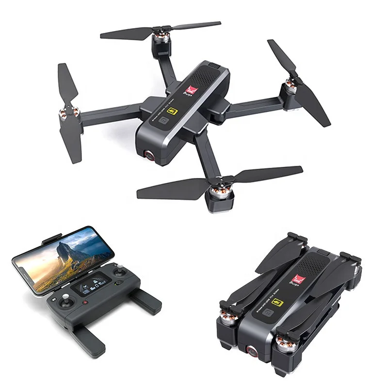

MJX Bugs B4W Brushless Foldable 5G WIFI FPV professional drone with 4K HD camera and GPS vs F11 Quadcopter, Black