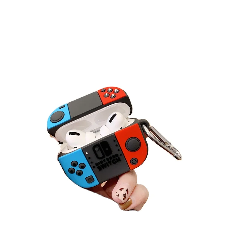

Switch Handle Gamer Skin Drop-proof Design Cover 3D Cartoon Silicone Kids Teens Cases for Airpods 1&2/Pro for Girls Boys, Picture color have stock , accept customized