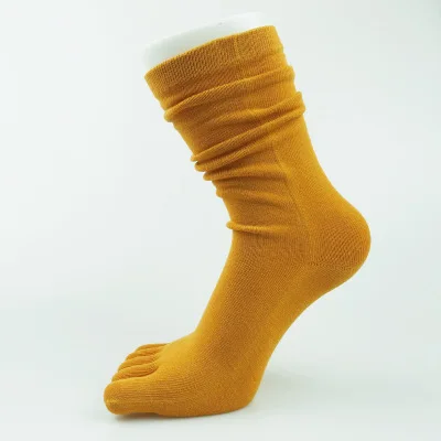 

sxx432 Fashion long tube five-finger socks, women's cotton pile socks to keep warm, high tube lengthened, Picture