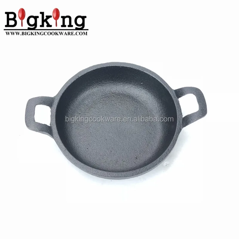 

Chinese handmade mini non stick cast iron pizza pan