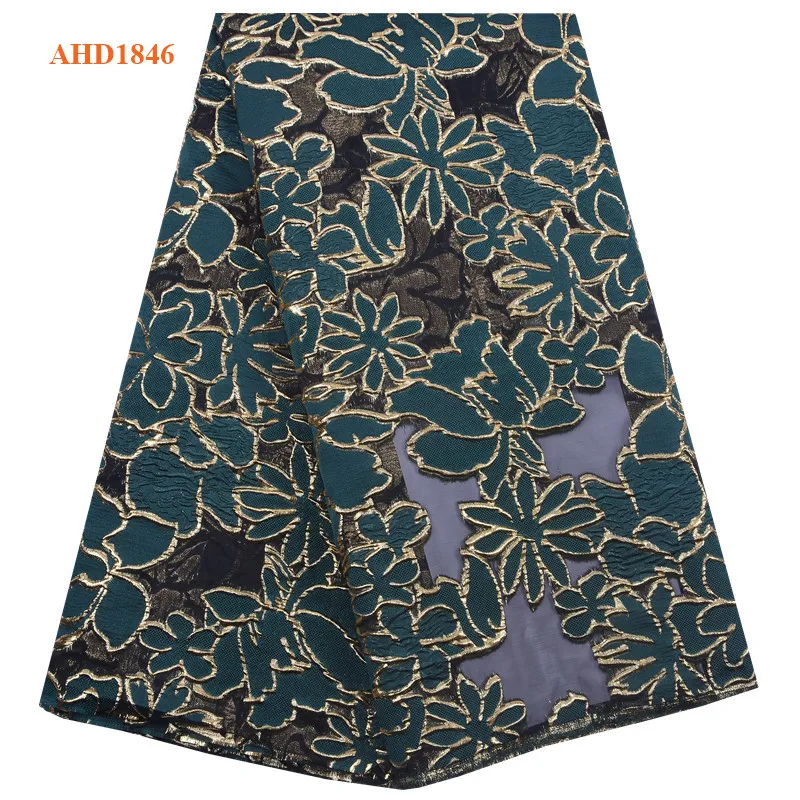 
African Lace Fabrics Latest Gilding Lace Fabric High Quality Gold Embroidery French Tulle Lace Fabric For Wedding Y1846 