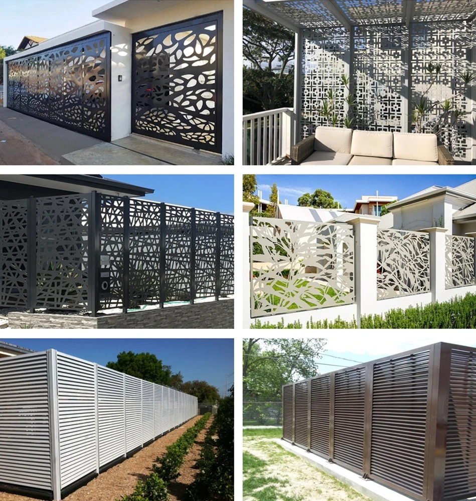 Superior quality galvanized steel fence panels garden fence decorative outdoor fence