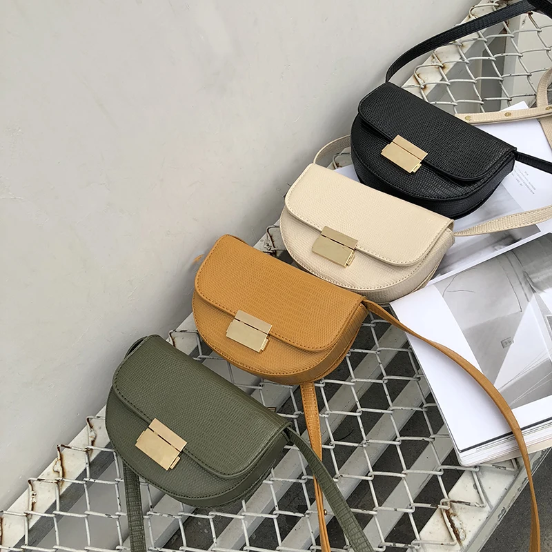 

High quality half moon shoulder serpentine grain designer crossbody bags for girls