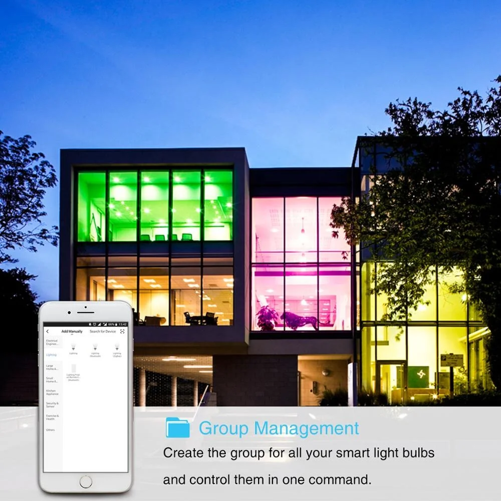 
Amazon Supplier A60 10w Smart LED Bulb Super Bright 2700-6500K Compatible With Tuya Google assistant Alexa 