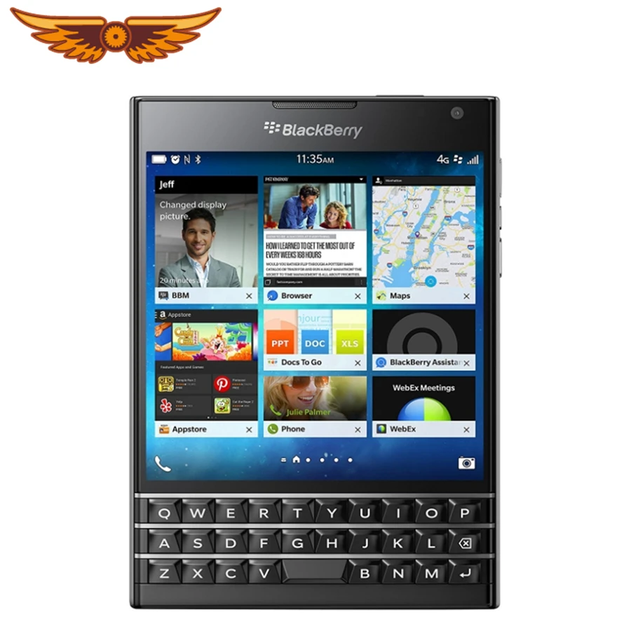 

Original Unlocked for blackberry passport Q30 Quad Core LTE 3GB RAM 32GB ROM 13.0MP BlackBerry OS Cell Phone