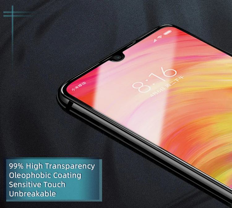 Xiaomi Mi A3 Tempered Glass 0.3mm 9D High quality Protective Glass Film Screen Protector - Black 1