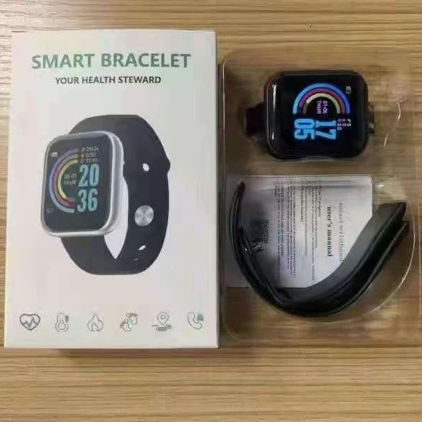 

Luxury Smart Watch Y68 Men Women Blood Pressure Heart Rate Waterproof Tracker Sport Watches Smart Bracelet D20 For Android IOS, Customized color