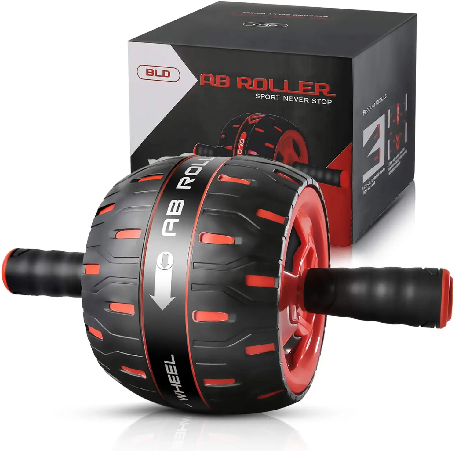 

CH19092 gym fitness muscle exercise abdominal abs roller wheel for home workout, Mix