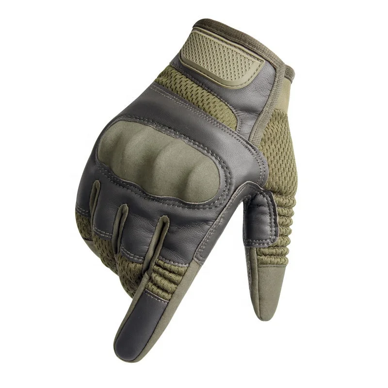 

High level manufacturer leather gloves motorcycle safety glove sports working training racing gloves