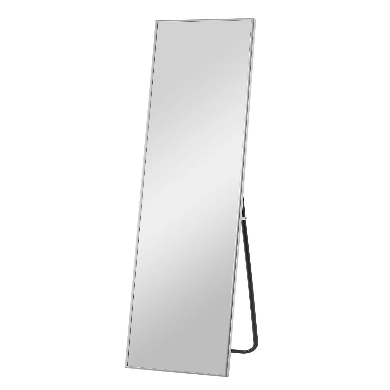 

New Foldable Aluminum Alloy Gray Flashing Silver Full Length Mirror With Bracket
