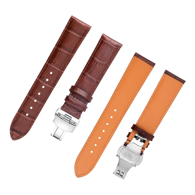 

Wholesale 18mm 20mm 22mm Handmade Wrist Watch Band Genuine Leather Watch Strap