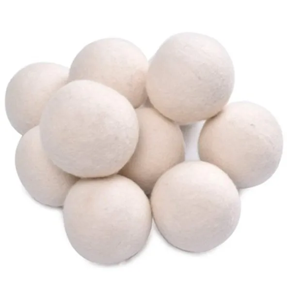 

Eco friendly laundry dryer balls XL 100% New Zealand organic wool dryer balls natural fabric softener with cotton bag in stock, Custom color