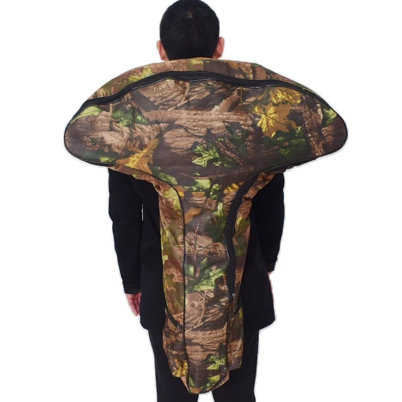 

Hunting Camouflage Crossbow Bag T Shape Protective Case with Small Side Pockets for Outdoor Shooting Training