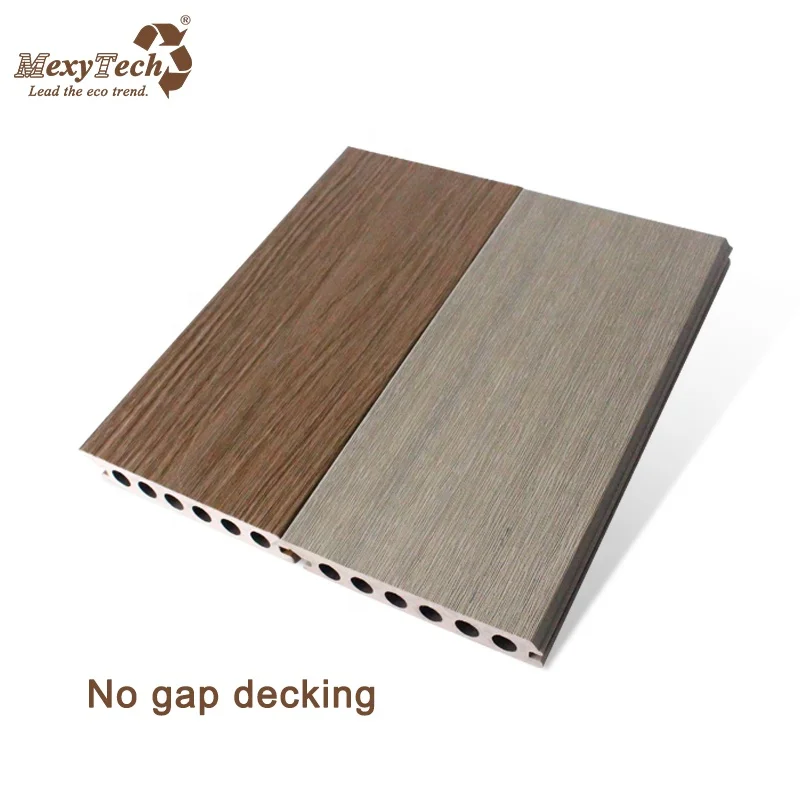 

MexyTech No Gap Swimming Pool Decking WPC Wood Composite Outdoor Deck Co-extrusion Interlocking Flooring