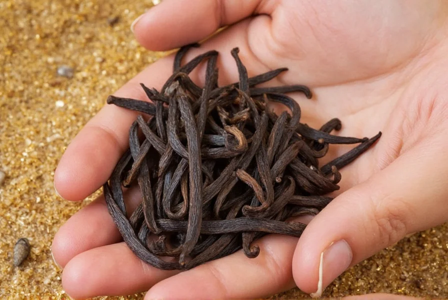 Comparison of premium grade versus commercial grade vanilla beans